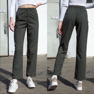 brandy melville green tilden pants